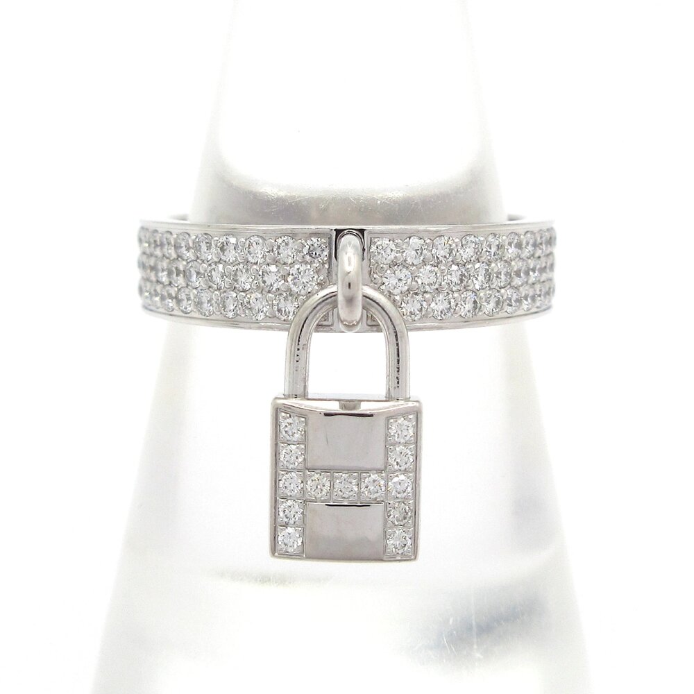 Hermès Kelly Ring 18K White Gold Diamond